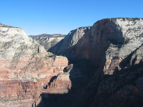Looking down from Angel's Landing