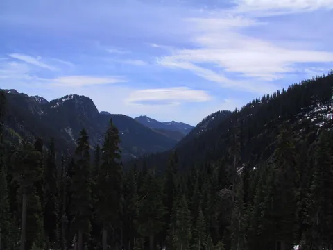 Looking down towards Alepental