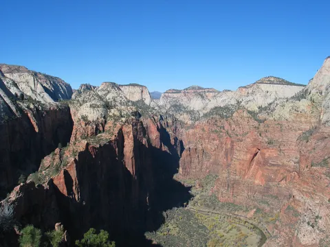 Looking down from Angel's Landing