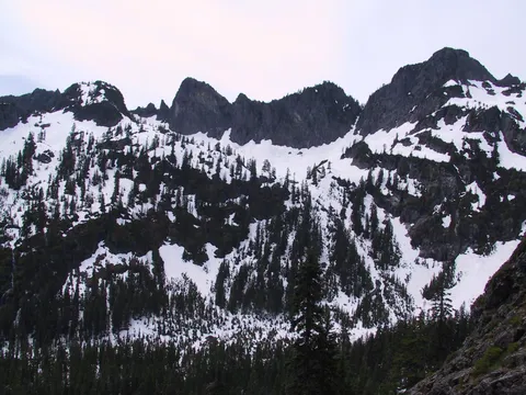 Looking west on switchbacks