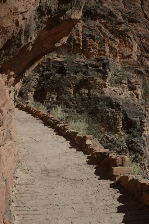 Another shot of the paved trail and overhang
