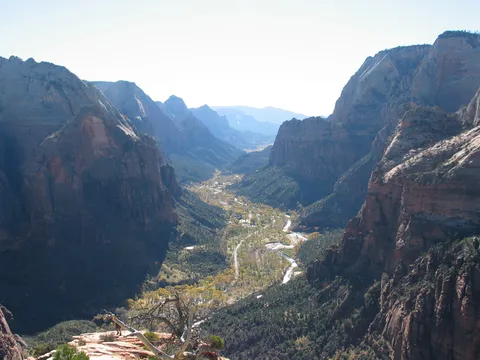 Looking down the valley to the south from Angel's Landing