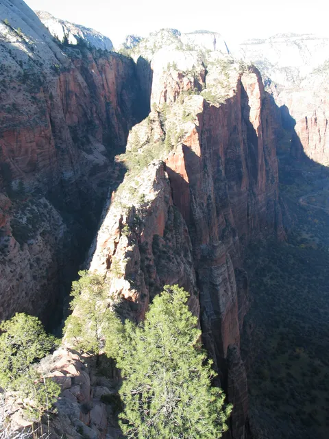 Looking down over the approach from Angel's Landing